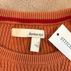 Hawker Rye Men's Rust Crewneck Sweater